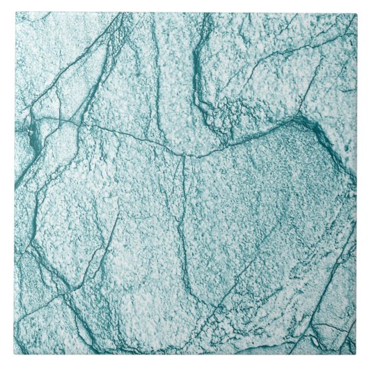 Dunkeltürkisfarbener Marmorlook Fliese (Vorderseite)