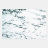 Dunkeltürkisfarbener Venenmarmor Geschenkpapier Set (Vorderseite)