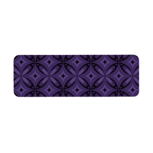 Dunkelviolett gefärbtes Retro-Muster (Vorne)