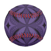 Dunkelviolett gefärbtes Retro-Muster Baseball (Rückseite)