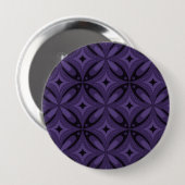 Dunkelviolett gefärbtes Retro-Muster Button (Vorne & Hinten)