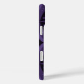 Dunkelviolett gefärbtes Retro-Muster Case-Mate iPhone Hülle (Rückseite / Rechts)