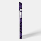 Dunkelviolett gefärbtes Retro-Muster Case-Mate iPhone Hülle (Rückseite / Links)