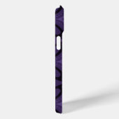 Dunkelviolett gefärbtes Retro-Muster Case-Mate iPhone Hülle (Rückseite / Rechts)