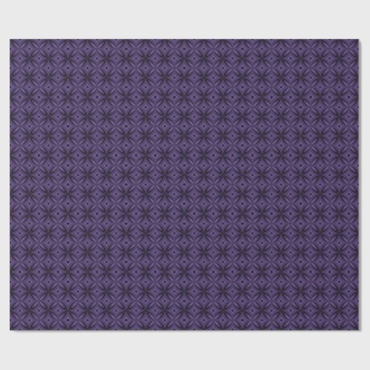 Dunkelviolett gefärbtes Retro-Muster Geschenkpapier (Flach)