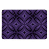 Dunkelviolett gefärbtes Retro-Muster Magnet (Horizontal)