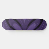 Dunkelviolett gefärbtes Retro-Muster Skateboard (Horizontal)