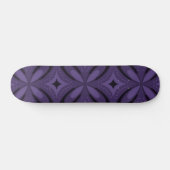 Dunkelviolett gefärbtes Retro-Muster Skateboard (Horizontal)