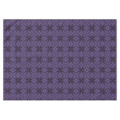 Dunkelviolett gefärbtes Retro-Muster Tischdecke (Vorderseite (Horizontal))