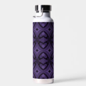 Dunkelviolett gefärbtes Retro-Muster Trinkflasche (Rechts)