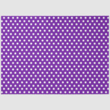 Dunkelviolett mit weißen Tupfen