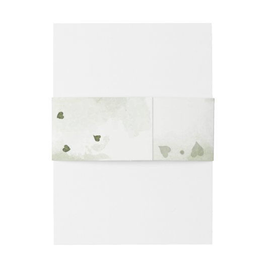 dunkelviolette Blumen Grüne Hochzeit Einladungsbanderole (Rückseitenbeispiel)