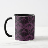 Dunkelviolette Fledermaus-Kaffeetasse Tasse (Links)