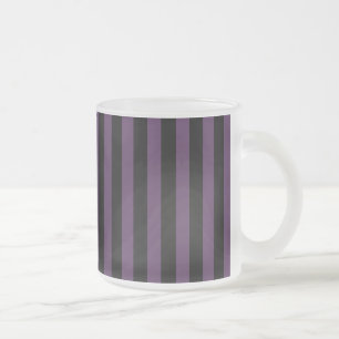 Dunkelviolette und schwarze Streifen Mattglastasse