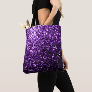 Dunkelvioletter falscher glänzender Glitter Funken Tasche