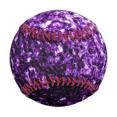 Dunkelvioletter falscher Glitter funkelt Bling Baseball (Rückseite)