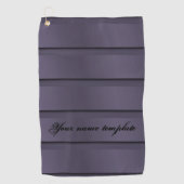 dunkelvioletter Hintergrund und personalisiere Golfhandtuch (Vorderseite)