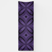 Dunkelviolettes Retro-Muster Banner (Vertikal)