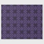 Dunkelviolettes Retro-Muster Geschenkpapier (Flach)
