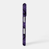 Dunkelviolettes Retro-Muster iPhone 16 Hülle (Rechte Seite)