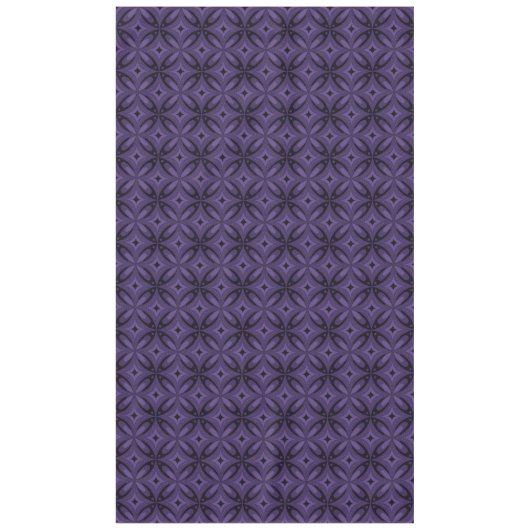 Dunkelviolettes Retro-Muster Tischdecke (Vorderseite)