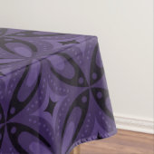 Dunkelviolettes Retro-Muster Tischdecke (Beispiel)