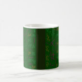 Dunkelwald-Grüne Kunstdekoration Kaffeetasse (Mittel)