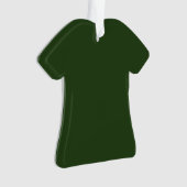 Dunkelwald-grüner T - Shirt Akryler Ornament (Vorderseite)
