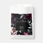 Dunkelweinige Blume Geschenktütchen (Vorderseite)