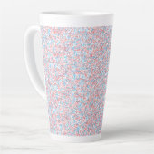 Dunkelweißer Hintergrund mit feinem, feinem, l Milchtasse (Linke Ecke)