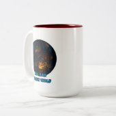 Dunkelwolf-Tasse Zweifarbige Tasse (Vorderseite Links)