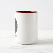 Dunkelwolf-Tasse Zweifarbige Tasse (Mittel)