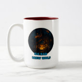 Dunkelwolf-Tasse Zweifarbige Tasse (Links)