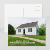 Dunker Kirche in Antietam Postkarte (Vorne/Hinten)