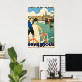 Dunkerque Chemin de Fer du Nord Plakat Retro (Heimbüro)