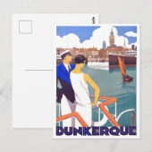 Dunkerque Frankreich Jahrgang Reise Postkarte (Vorne/Hinten)