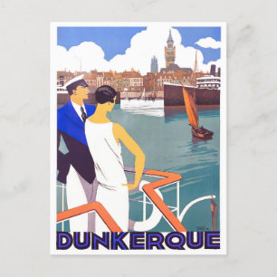 Dunkerque Frankreich Vintage-Reise Postkarte