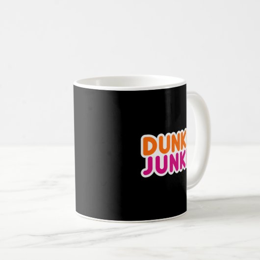 Dunkie Junkie - Funny Coffee Lover Geschenk Pullov Kaffeetasse (VorderseiteRechts)