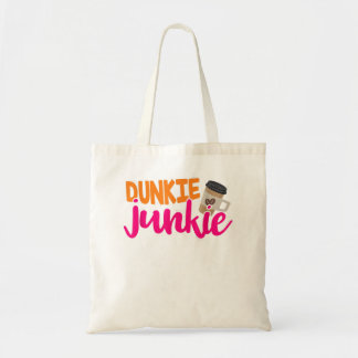 Dunkie Junkie - Funny Coffee Lover Sprichwort Tragetasche