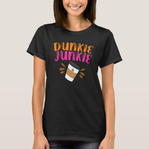Dunkie Junkie Women Funny Letter Liebe Coffe Spric T-Shirt