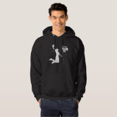Dunking basketball player basket  basketball playe hoodie (Vorne ganz)