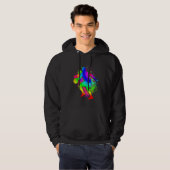 Dunking basketball player basket basketball player hoodie (Vorne ganz)