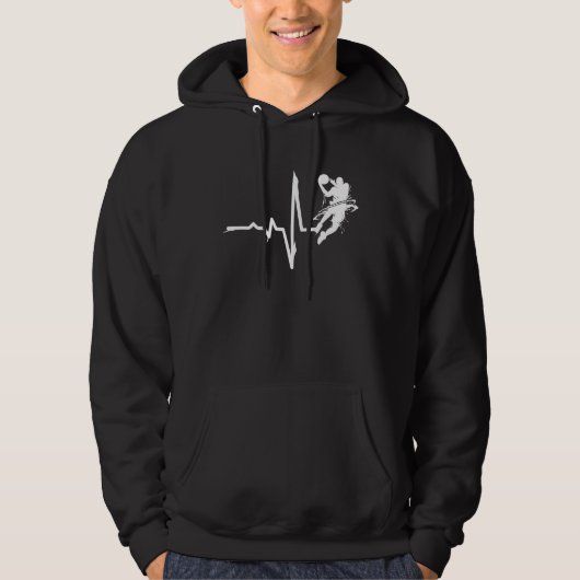Dunking Basketball Player Basket Layer Basketball Hoodie (Vorderseite)