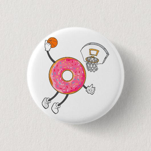 Dunking Donut Hole Food Champ Button (Vorderseite)
