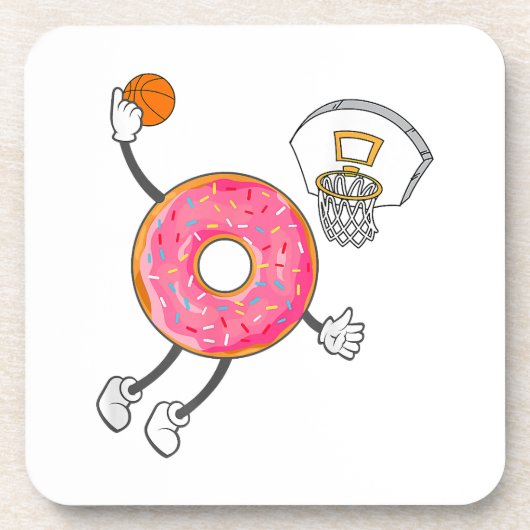 Dunking Donut Hole Food Champ Getränkeuntersetzer (Vorderseite)