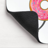 Dunking Donut Hole Food Champ Mousepad (Ecke)