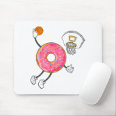 Dunking Donut Hole Food Champ Mousepad (Mit Mouse)