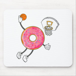 Dunking Donut Hole Food Champ Mousepad
