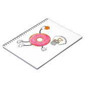 Dunking Donut Hole Food Champ Notizblock (Linke Seite)