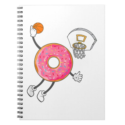 Dunking Donut Hole Food Champ Notizblock (Vorderseite)